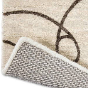 Tapis rectangulaire à motifs abstraits, moderne, en laine et polyester, tufté, résistant aux taches, pour salon - Product Image 4
