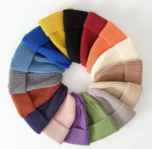 Elegant Unisex Solid Color Knit Beanie Hat 100% Polyester <b>Winter</b> <b>Cap</b> Street Style Adjustable 56-58CM Head Circumference - Product Image 1