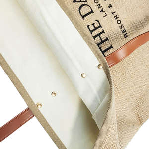 Elegante Bolso de Yute para Mujer con Asa Resistente, Bolso de Mano Ecológico - Product Image 6