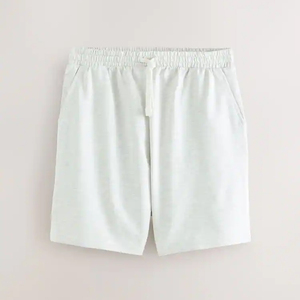 กางเกงขาสั้นผู้ชาย Homme สำหรับเล่นกีฬา ฟิตเนส วิ่ง แห้งเร็ว เป็นมิตรกับสิ่งแวดล้อม ระบายอากาศได้ดี ผลิตจากผ้าฝ้ายผสมโพลีเอสเตอร์ ทรงฮิปฮอป เอวยางยืด สีพื้น - Product Image 1