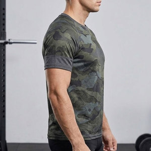 T-shirt de sport moderne pour homme à col rond et coupe confortable, idéal pour l'entraînement et le quotidien - Product Image 5