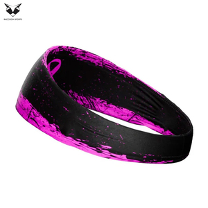 Black And Pink Color New Arrival Customized Made Workout High Stretch Fabric New Trendy Wholesale Rate Baseball <b>Headband</b> - Product Image 4