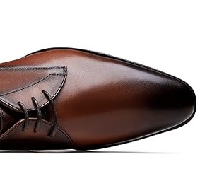 Zapatos de Cuero Color Marrón de Venta Caliente con MOQ Bajo, Zapatos Oxford Casuales de Negocios para Oficina, Zapatos Formales de Vestir con Cordones para Hombre, Transpirables - Product Image 2