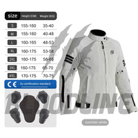 Blouson de moto bleu pour femme, été, manches longues, respirant, certifié CE, protections incluses