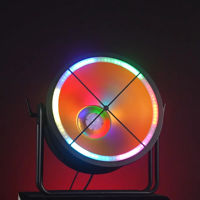 Projecteur de scène rétro en aluminium Patt IP54 600W RGBALC LED pour entrepôt avec effet Aura et anneau LED
