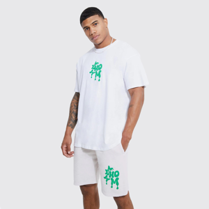 Ensemble de survêtement d'été personnalisé respirant et léger pour homme, t-shirt et short en deux pièces, couleur unie - Product Image 4