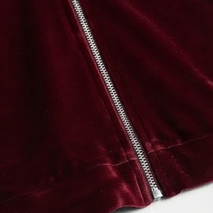 Custom Design <b>Velvet</b> Made <b>Women</b> Zipper Hoodies <b>Top</b> Quality Breathable And Comfortable <b>Velvet</b> Zip Up Hoodies <b>For</b> <b>Women</b> - Product Image 4