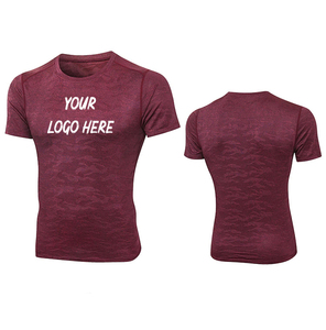 Camiseta Personalizada de Manga Corta para Hombre, Corte Ajustado, Cuello Redondo, Secado Rápido, Tejido de Punto, Color Sólido, Informal, con Logotipo Estampado en la Parte Delantera - Product Image 1