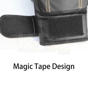 Gants de boxe en cuir durables et abordables avec doublure respirante et sangle réglable, idéaux pour l'entraînement et la pratique - Product Image 3