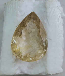 อัญมณี100% เจียระไนแบบควอตซ์อัญมณีสังเคราะห์พลอยสังเคราะห์สีทองธรรมชาติเจียระไนแบบหลวมสำหรับทำเครื่องประดับ - Product Image 1