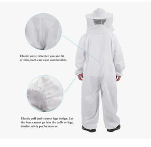 Traje de Apicultura Personalizado, Tela de Algodón, Cómodo, Duradero y Perfecto para el Trabajo Profesional de Apicultura, Servicio OEM - Product Image 4