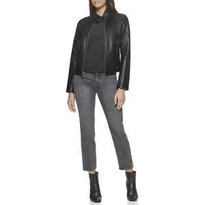 Chaqueta Bomber de Cuero para Mujer de Alta Calidad con Acabado Premium para Uso Casual y al Aire Libre, Lista para MOQ - Product Image 4
