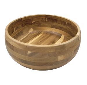 Cuenco de madera de acacia redondo Vintage moderno D13 H6 cm cuenco de arroz o aperitivo para catering restaurante uso en fiesta en casa - Product Image 4