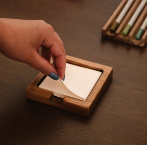 Desk Organizer Royal Wood Sticky Notes Holder Wholesale Supplier Sticky Note Holder Office <b>Home</b> <b>Table</b> Top Memo Pad Dispenser - Product Image 4