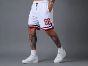 Pantalones Cortos Deportivos de Poliéster Personalizados para Hombre, Cintura Elástica, Ropa de Gimnasio, Cómodos, Diseño de Bordado Frontal Personalizado, Secado Rápido - Product Image 5