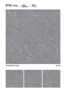 Azulejos de Porcelana Premium con Acabado Mate, 600X600MM 24X24, Azulejos de Cerámica Vitrificados para Pisos Interiores - Product Image 2