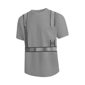 Camiseta de Seguridad Reflectante de Alta Visibilidad Econex Sports, Color Rosa, Poliéster, Ropa de Trabajo, Bolsillos con Rayas, Unisex, Detección de Agujas, Resistente al Calor - Product Image 2
