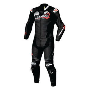 Combinaison de course moto unisexe à manches longues en cuir respirant avec protection CE, résistance aux chocs et double couture - Product Image 1