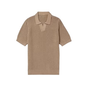 T-shirt pour homme en coton 100% tricoté uni à col en V et manches courtes, doux, respirant, écologique, décontracté, qualité supérieure - Product Image 1