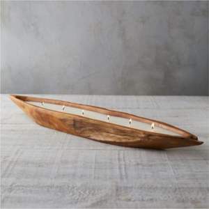 Vela artesanal en forma de cuenco de madera natural |   Vela Aromática Ecológica de Cera de Soja en Recipiente de Madera Maciza, Decoración de Hogar de Lujo - Product Image 6