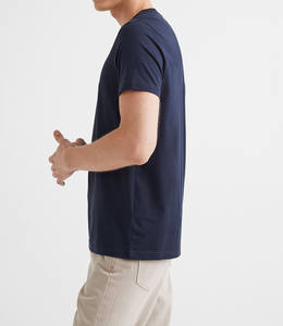 T-shirt Oversize Coupe Boxy d'Été en Gros 220 g/m² Streetwear Personnalisable avec Logo 100% Coton Col Rond T-shirts Vierges Simples - Product Image 2