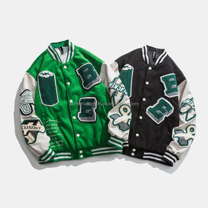 Uniforme de trabajo de alta calidad, chaqueta universitaria personalizada de talla grande, venta al por mayor y personalizada - Product Image 1