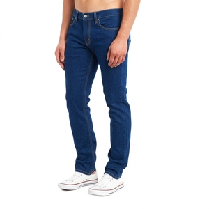 Jean slim noir imprimé extensible pour homme, coupe ajustée, style européen haut de gamme, pantalon long décontracté, nouvelle collection automne, vente en gros - Product Image 1