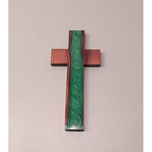 Placa de Resina de Madera con Cruz para Oración y Meditación, para un Ambiente Inspirador - Product Image 5