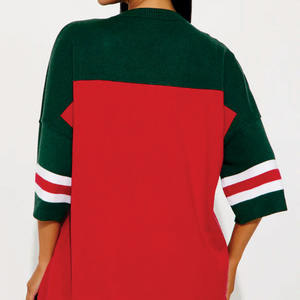 Vintage Retro Streetwear American Football Trikot Übergroßes Einfarbiges Stoff-Oberteil mit Individuellem Grafikdesign Lässige Kleidung im Team-Stil - Product Image 3