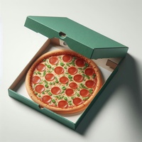 Cajas Plegables para Pizza, Personalizadas, Ecológicas, con Laminado Mate, Relieve, Cartón Corrugado, Materiales Reciclados, para Papas Fritas y Sushi