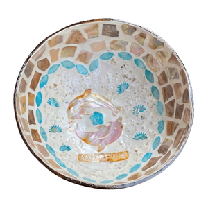 Tazón de Cáscara de Coco Orgánica - Incrustaciones de Perla Radiante - Vajilla y Utensilios de Cocina Sostenibles - Product Image 2