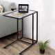 Tavolino Pieghevole in Legno Massello con Piano in Vetro, Elegante Arredamento per Soggiorno - Product Image 6