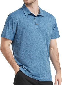 Chemise boutonnée pour homme, écologique, en piqué Spandex/Polyester 220g, logo personnalisé imprimé numériquement, manches courtes, golf, décontractée - Product Image 2