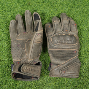 Lazib Sports Premium Quality Leather Riding <b>Gloves</b> Custom Wholesale Lightweight Breathable Real Leather Motorcycle <b>Gloves</b> - Product Image 6