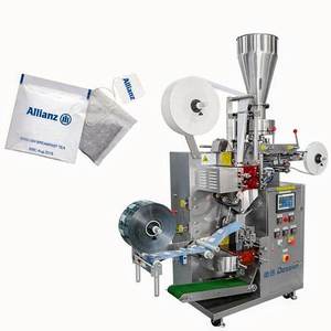 Machine d'emballage automatique de sachets à haute rigidité, contrôlée par PLC, avec système pneumatique pour le thé en infusion - Product Image 1