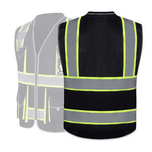 Chaleco de Seguridad al Aire Libre de Talla Grande, Nuevo Diseño, Color Sólido con Bolsillo, Venta al Por Mayor - Product Image 4