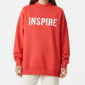 Premium High Quality Women <b>Mock</b> <b>Neck</b> Oversized Long Sweatshirt Winter Loose Fit Casual <b>Top</b> Clean Streetwear Fashion <b>Mock</b> <b>Neck</b> - Product Image 1