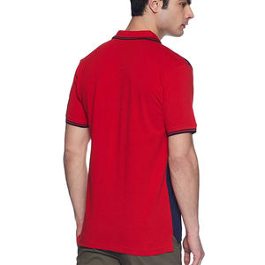 Nouveauté 2026 : Polos pour hommes 100 % coton, bleu et rouge, à manches courtes et col rabattable, pour le golf - Product Image 2