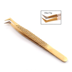 Servicio OEM Pinzas para extensiones de pestañas Venta caliente Acero inoxidable de alta calidad Punta de volumen puntiaguda Ceja Precios baratos - Product Image 3