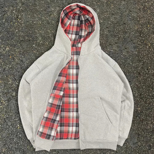 Sudadera con Capucha de Diseño Personalizado, Corte Regular, Reversible, de Doble Uso, Estilo Urbano, Prenda Exterior Moderna y Personalizada para Invierno, 100% Algodón - Product Image 1