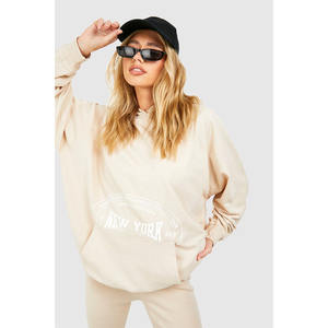 Drop Shoulder Conjunto de 2 piezas joggers pantalones Sudadera con pantalones de chándal Sudaderas con capucha en blanco de gran tamaño - Product Image 1