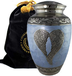 Urne funéraire en laiton gravée, style américain, pour adulte, personnalisable, capacité de 220 pouces cubes, vente chaude en gros - Product Image 2