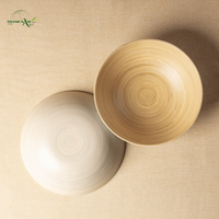 Bol en bambou tissé à la main, écologique, pour la maison et la cuisine, vaisselle durable