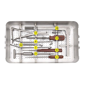 Sistema de tornillos pediculares espinales posteriores toracales ortopédicos, kit de instrumentos manuales para cirugía de columna con placa toracolumbar - Product Image 4