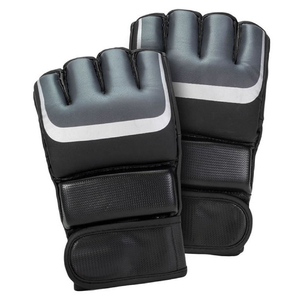 Custom Logo Printed Leather MMA Gloves Moisture Wicking <b>Hook</b> and Loop Closure Non-Slip Material MMA Gloves - Product Image 1