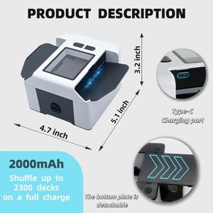 Mescolatore Automatico di Carte, Macchina Efficiente per Mescolare Carte nei Giochi di Carte - Product Image 1