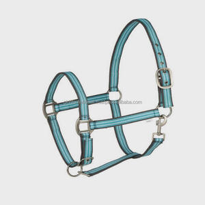 Correa de nailon con patrón de rayas de lujo, collar de cabeza de caballo de nailon 100% con acabado satinado de alta calidad, hardware - Product Image 2