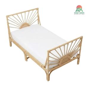 Cuna de bebé de ratán natural, diseño tropical, cama para niños de 0 a 3 años, muebles para bebés, cuna de ratán para niños pequeños - Product Image 1