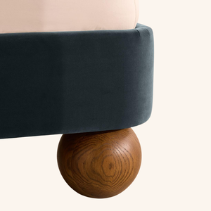 Base de Cama de Madera de Teca Sólida de Lujo, Muebles de Dormitorio Modernos y Minimalistas con Cabecera Tapizada para Proyectos de Hoteles y Villas - Product Image 2