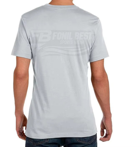 เสื้อยืดคอกลมผู้ชาย ผ้าฝ้าย 100% สวมใส่สบาย ทรงปกติ  สำหรับงานพิมพ์ลายแบบรีดร้อน เนื้อผ้าระบายอากาศได้ดี คุณภาพสูง 150 กรัม - Product Image 5